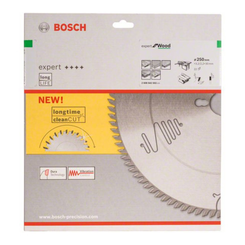 Bosch cirkelzaagblad Expert for Wood 250 x 30 x 3,2 mm 22