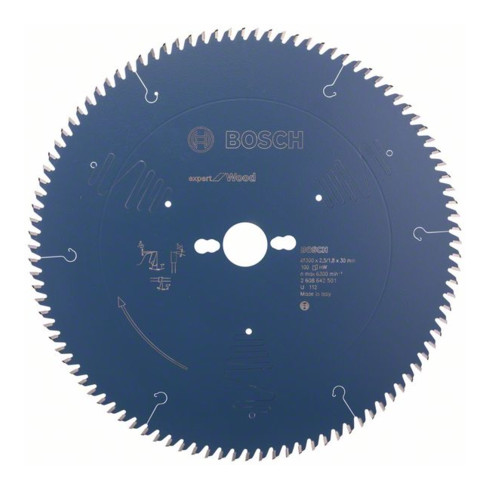 Bosch cirkelzaagblad Expert for Wood 300 x 30 x 2,5 mm 100
