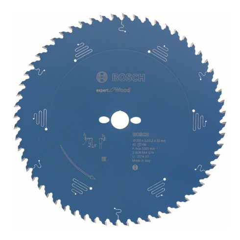 Bosch cirkelzaagblad Expert for Wood 355 x 30 x 3,0 mm 60