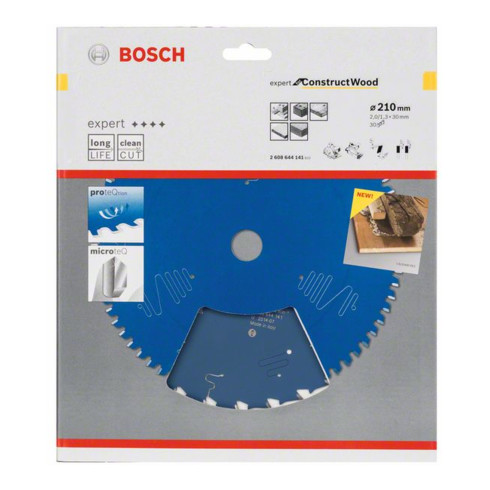 Bosch cirkelzaagblad Expert for Construction Wood 210 x 30 x 2,0 mm 30
