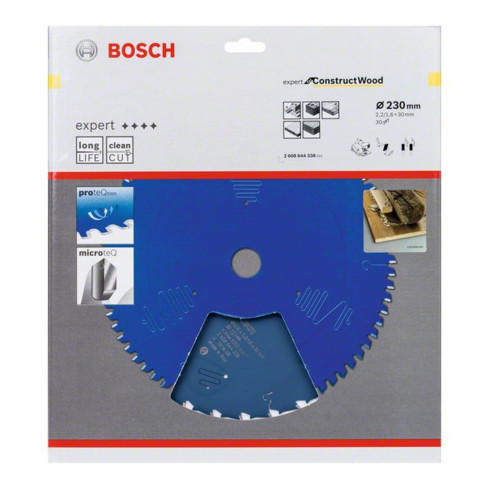 Bosch cirkelzaagblad Expert for Construction Wood 230 x 30 x 2,0 mm 30