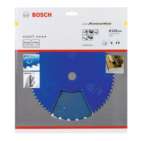 Bosch cirkelzaagblad Expert for Construction Wood 235 x 30 x 2,0 mm 30