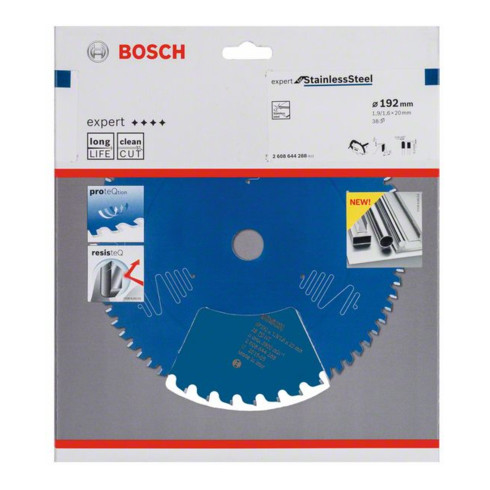 Bosch cirkelzaagblad Expert for Stainless Steel 192 x 20 x 1,9 x 38