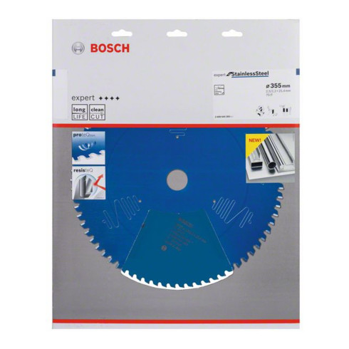 Bosch cirkelzaagblad Expert for Stainless Steel 355 x 25,4 x 2,5 x 70