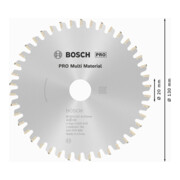 Bosch cirkelzaagblad Multi material 130 x 20/16 x 2 mm 42-2