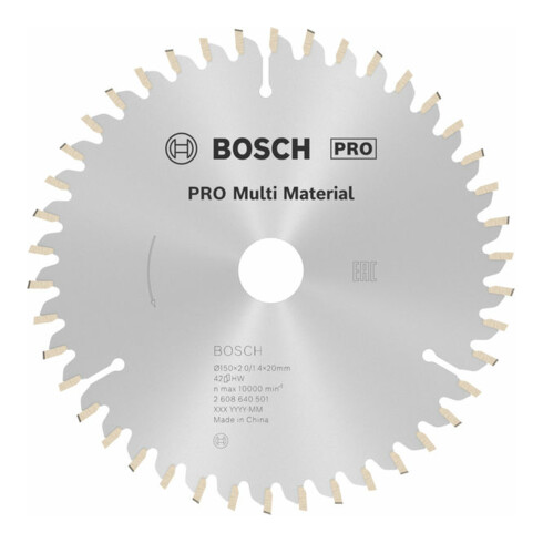 Bosch cirkelzaagblad Multi material 150 x 20/16 x 2 mm 42