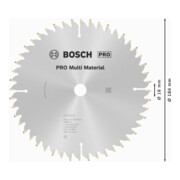 Bosch cirkelzaagblad Multi material 184 x 16 x 2,4 mm 48-5