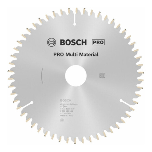 Bosch cirkelzaagblad Multi material 190 x 30 x 2,4 mm 54