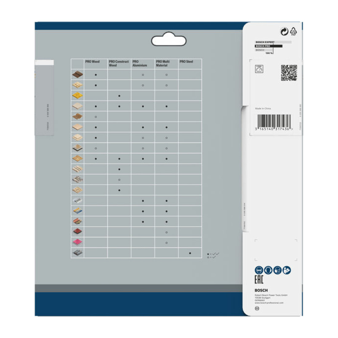 Bosch cirkelzaagblad Multi material 210 x 30 x 2,5 mm 80