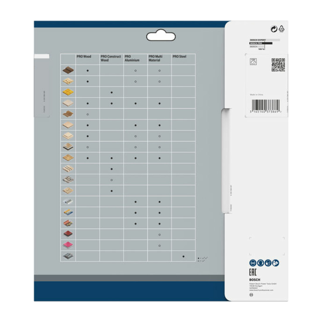 Bosch cirkelzaagblad Multi material 260 x 30 x 3,2 mm 80