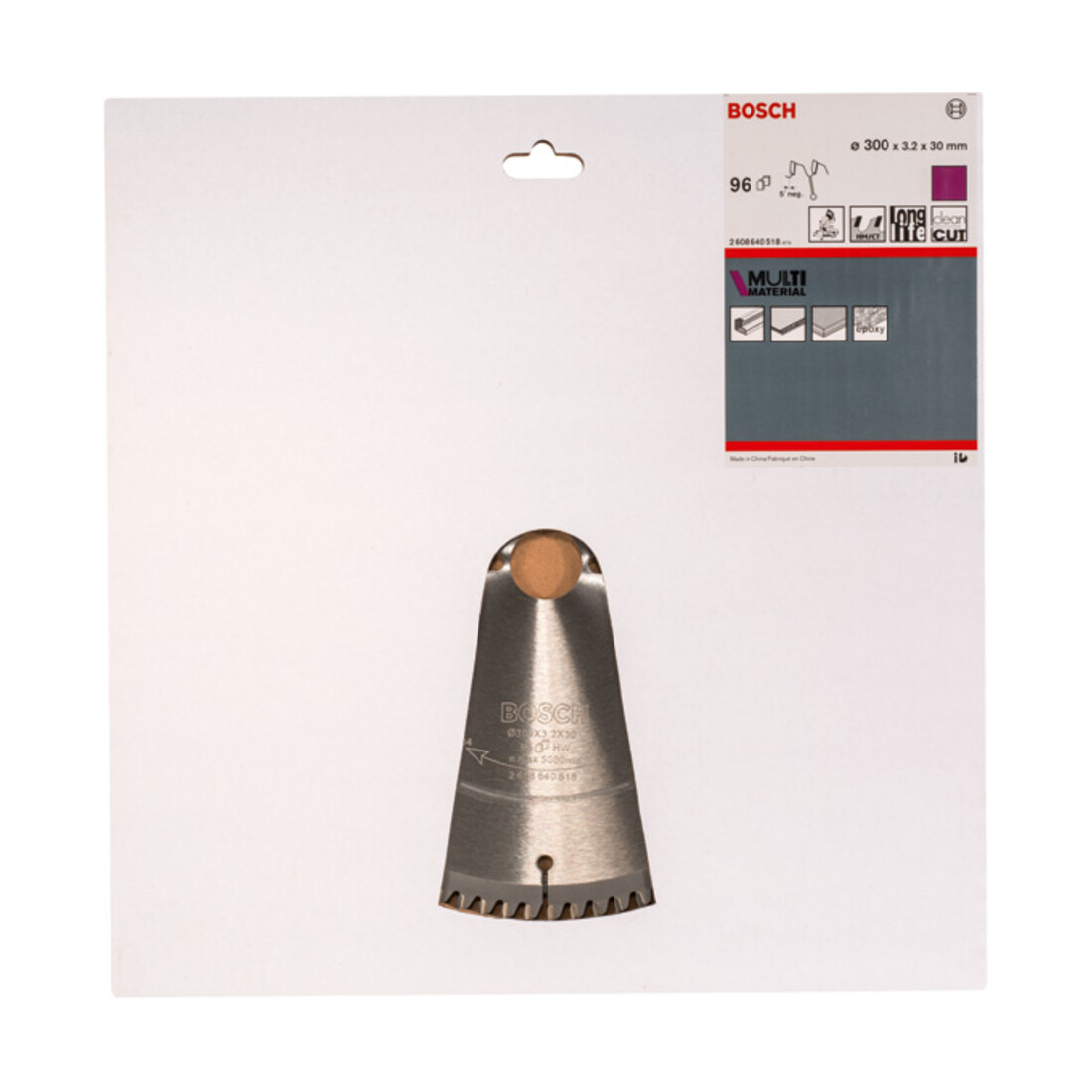 Bosch cirkelzaagblad Multi material 300 x 30 x 3,2 mm 96