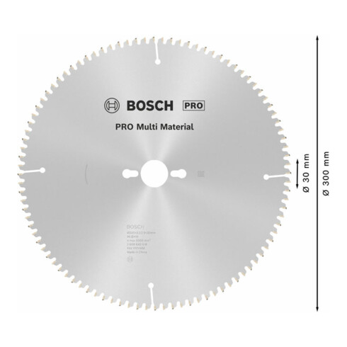 Bosch cirkelzaagblad Multi material 300 x 30 x 3,2 mm 96