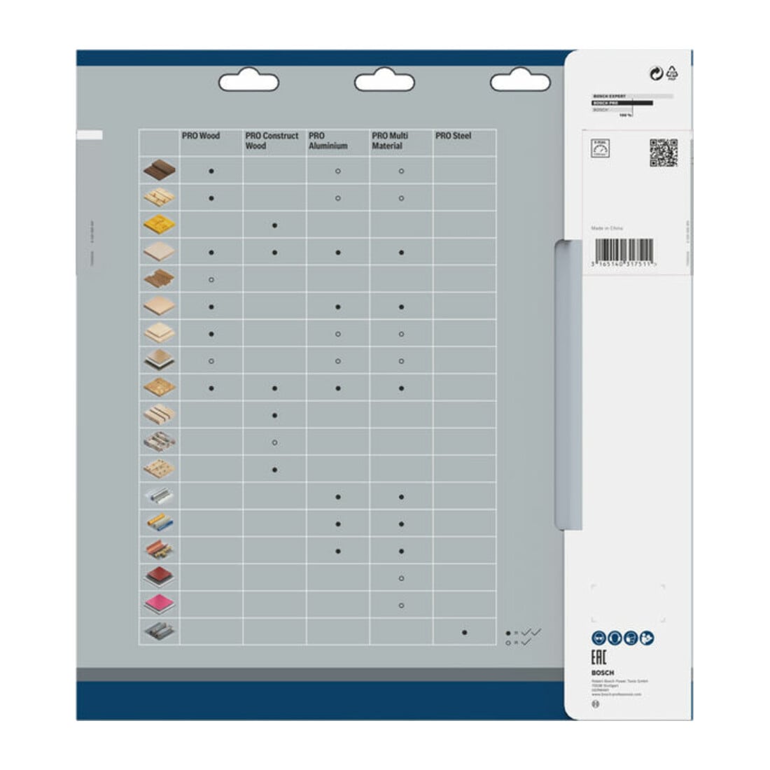 Bosch cirkelzaagblad Multi material 305 x 30 x 3,2 mm 96