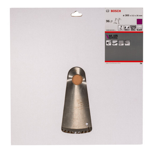 Bosch cirkelzaagblad Multi material 305 x 30 x 3,2 mm 96