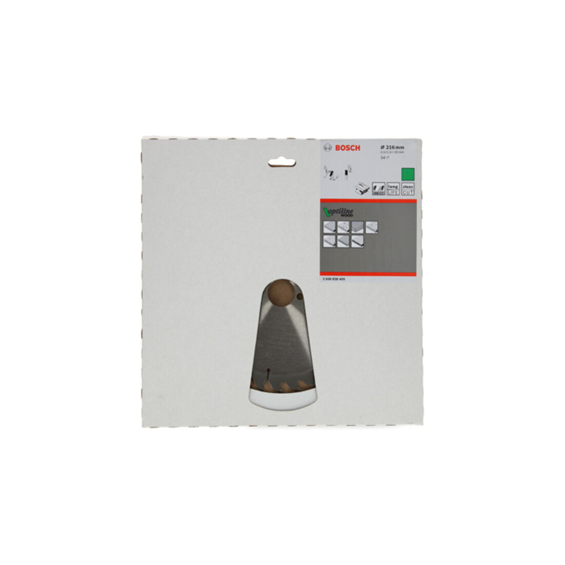 Bosch cirkelzaagblad Optiline Wood 216 x 30 x 2,6/1,6 34