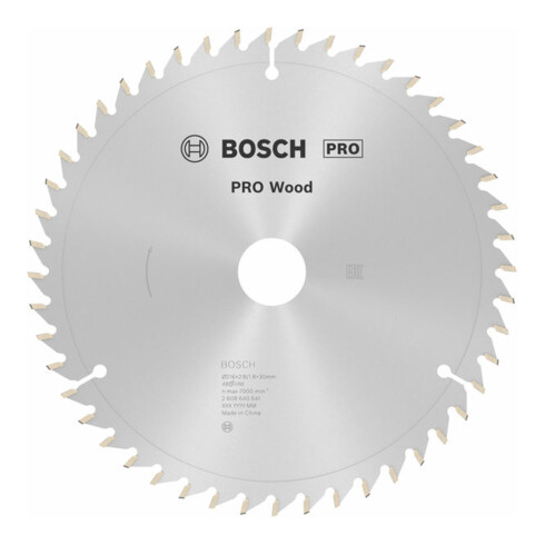 Bosch cirkelzaagblad Optiline Wood voor afkort- en verstekzagen, 216 x 30 x 2,8 mm, korrel: 48