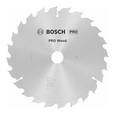 Bosch cirkelzaagblad Optiline Wood voor afkort- en verstekzagen 254 x 30 x 2,0 mm 24