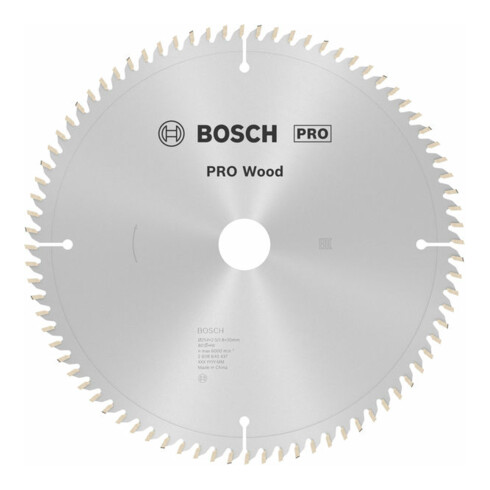 Bosch cirkelzaagblad Optiline Wood voor afkort- en verstekzagen, 254 x 30 x 2,5 80 WZ/N