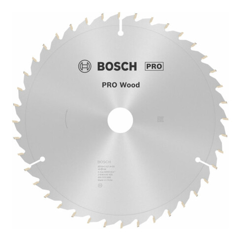 Bosch cirkelzaagblad Optiline Wood voor afkort- en verstekzagen, 254 x 30 x 2 mm 40 WZ/N