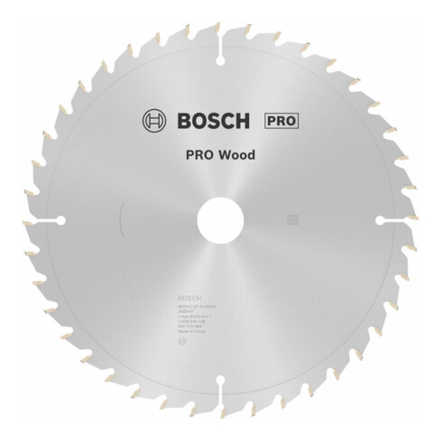 Bosch cirkelzaagblad Optiline Wood voor afkort- en verstekzagen, 254 x 30 x 2 mm 40 WZ/P