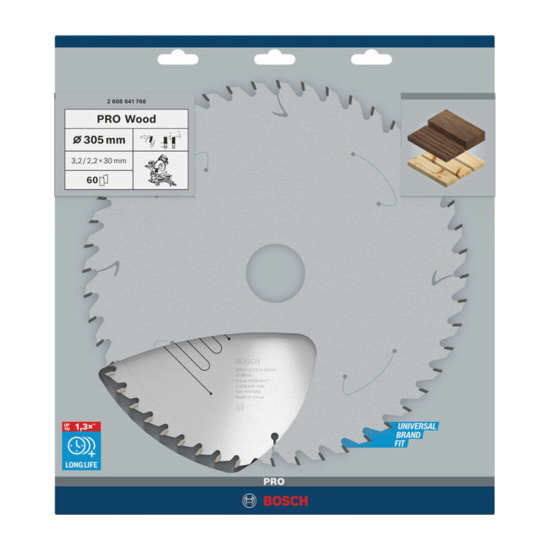 Bosch cirkelzaagblad Optiline Wood voor afkort- en verstekzagen 305 x 30 x 3,2 mm 60