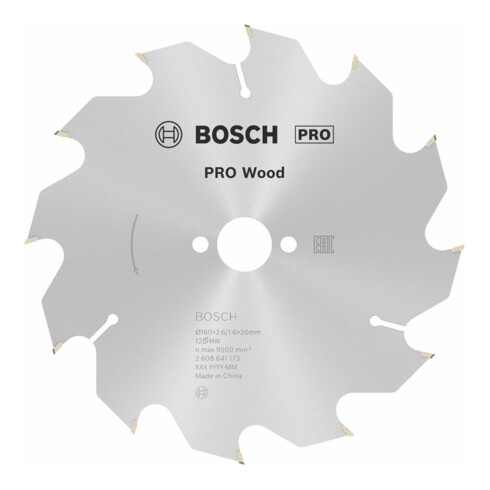 Bosch cirkelzaagblad Optiline Wood voor handcirkelzagen 160 x 20/16 x 2,6 mm 12