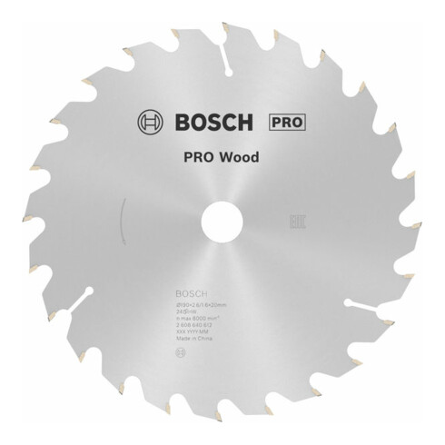 Bosch cirkelzaagblad Optiline Wood voor handcirkelzagen 190 x 20/16 x 2,6 mm 24