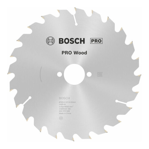 Bosch cirkelzaagblad Optiline Wood voor handcirkelzagen 190 x 30 x 2,0 mm 24