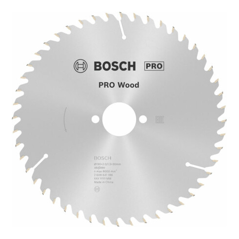 Bosch cirkelzaagblad Optiline Wood voor handcirkelzagen 190 x 30 x 2,0 mm 48