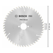 Bosch cirkelzaagblad Optiline Wood voor handcirkelzagen 190 x 30 x 2,6 mm 48-4