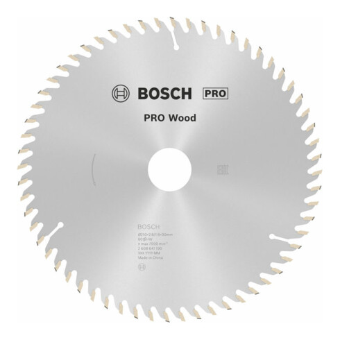 Bosch cirkelzaagblad Optiline Wood voor handcirkelzagen 210 x 30 x 2,8 mm 60