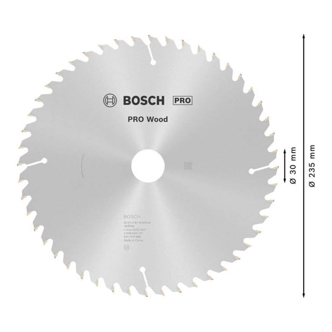 Bosch cirkelzaagblad Optiline Wood voor handcirkelzagen 235 x 30/25 x 2,8 mm 48