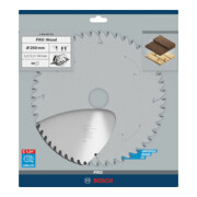 Bosch cirkelzaagblad Optiline Wood voor handcirkelzagen 250 x 30 x 3,2 mm 60-2