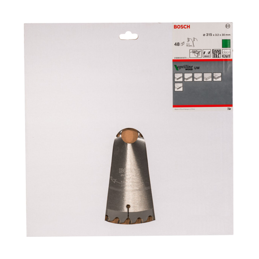 Bosch cirkelzaagblad Optiline Wood voor tafelcirkelzagen 315 x 30 x 3,2 mm 48