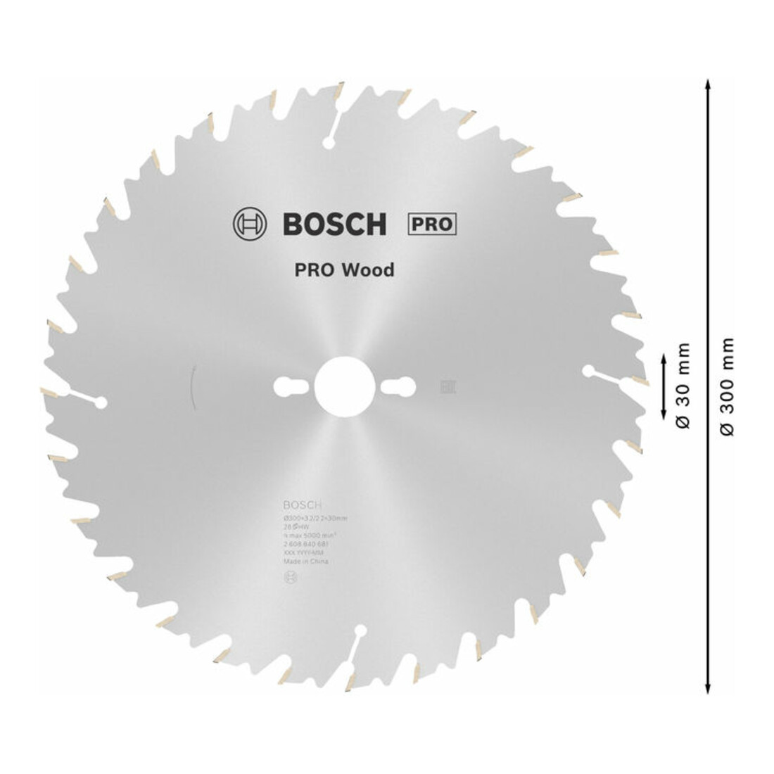 Bosch cirkelzaagblad PRO Wood 300 x 30 x 3,2 mm 28