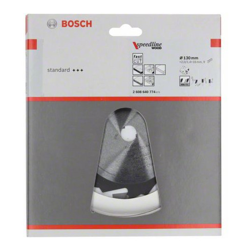 Bosch cirkelzaagblad Speedline Wood 130 x 16 x 2,0 mm 9