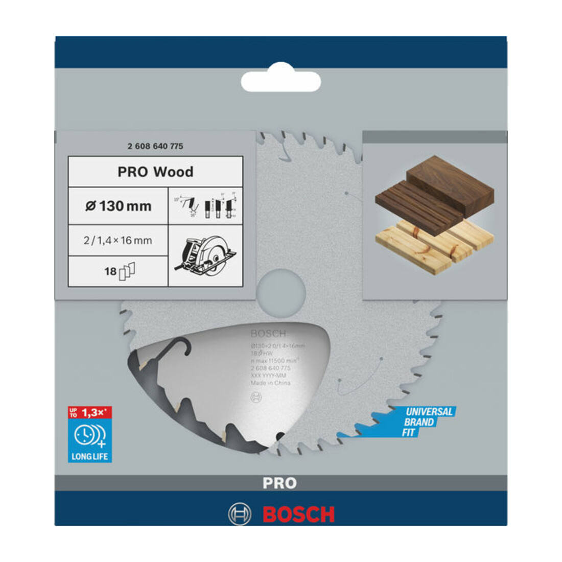 Bosch cirkelzaagblad Speedline Wood 130 x 16 x 2,0 mm 18