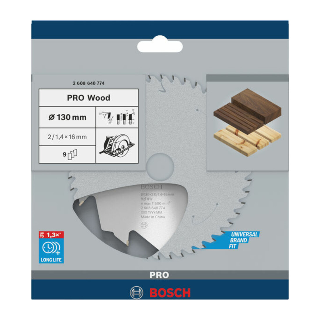 Bosch cirkelzaagblad Speedline Wood 130 x 16 x 2,0 mm 9