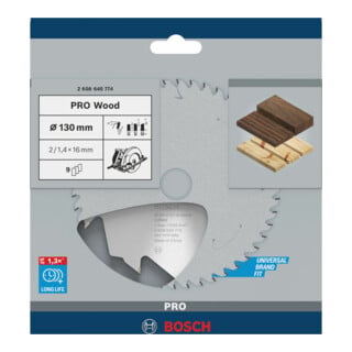 Bosch cirkelzaagblad Standard Wood voor handcirkelzaag