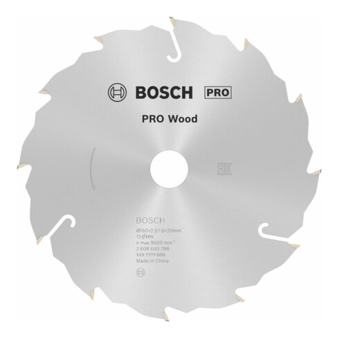 Bosch cirkelzaagblad Speedline Wood 160 x 20 x 2,2 mm 12