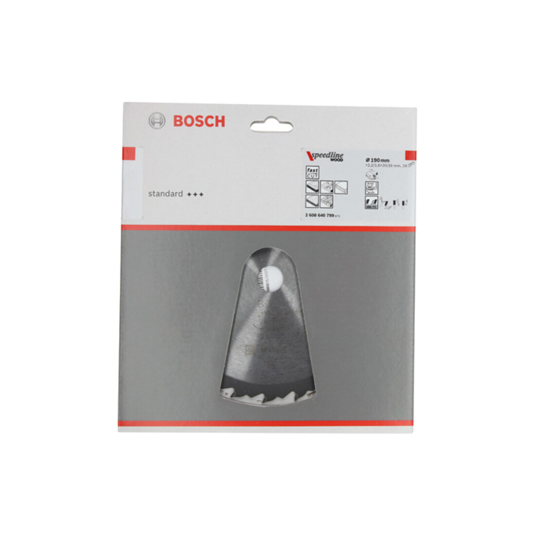 Bosch cirkelzaagblad Speedline Wood 190 x 20/16 x 2,2 mm 24