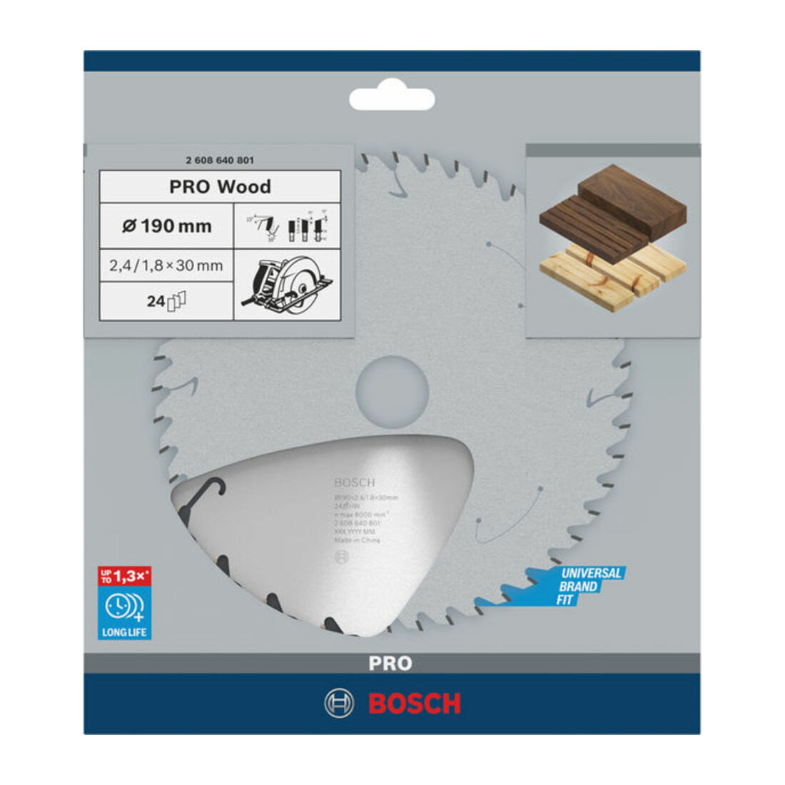 Bosch cirkelzaagblad Speedline Wood 190 x 30 x 2,4 mm 24