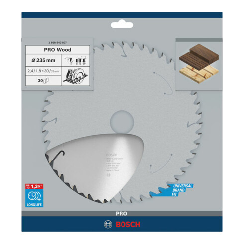 Bosch cirkelzaagblad Speedline Wood 235 x 30/25 x 2,4 mm 30