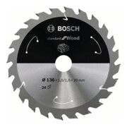 Bosch cirkelzaagblad Standard for Wood voor accuzagen
