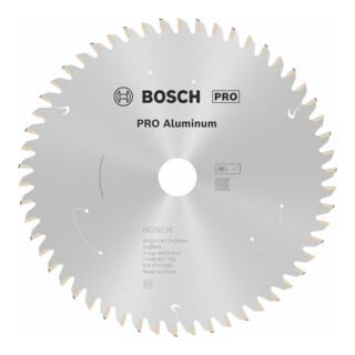 Bosch invalcirkelzaagblad Standard for Aluminium voor accu-invalcirkelzagen en handcirkelzagen en accu-metaalzagen
