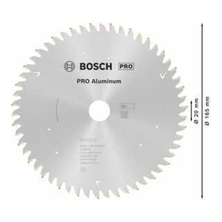 Bosch invalcirkelzaagblad Standard for Aluminium voor accu-invalcirkelzagen en handcirkelzagen en accu-metaalzagen