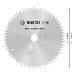 Bosch invalcirkelzaagblad Standard for Aluminium voor accu-invalcirkelzagen en handcirkelzagen en accu-metaalzagen