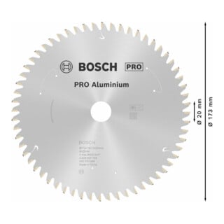 Bosch invalcirkelzaagblad Standard for Aluminium voor accu-invalcirkelzagen en handcirkelzagen en accu-metaalzagen