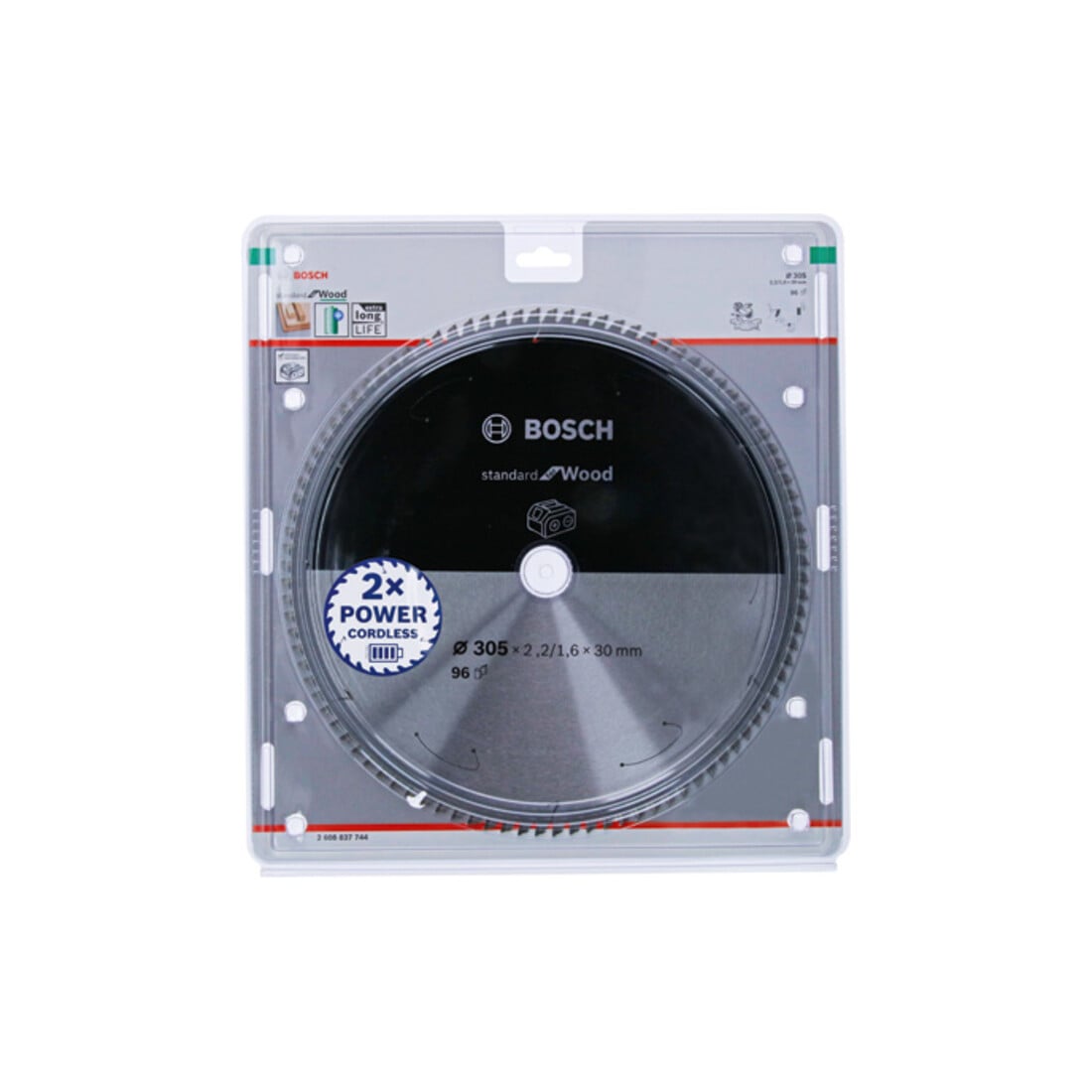 Bosch cirkelzaagblad Standard for Aluminium voor accuzagen 305x2,2/1,6x30, 96 tanden