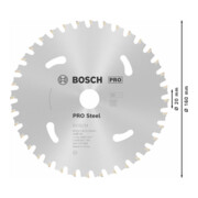Bosch cirkelzaagblad Standard for Steel voor accuzagen 160 x 1,6/1,2 x 20 36 tanden-2